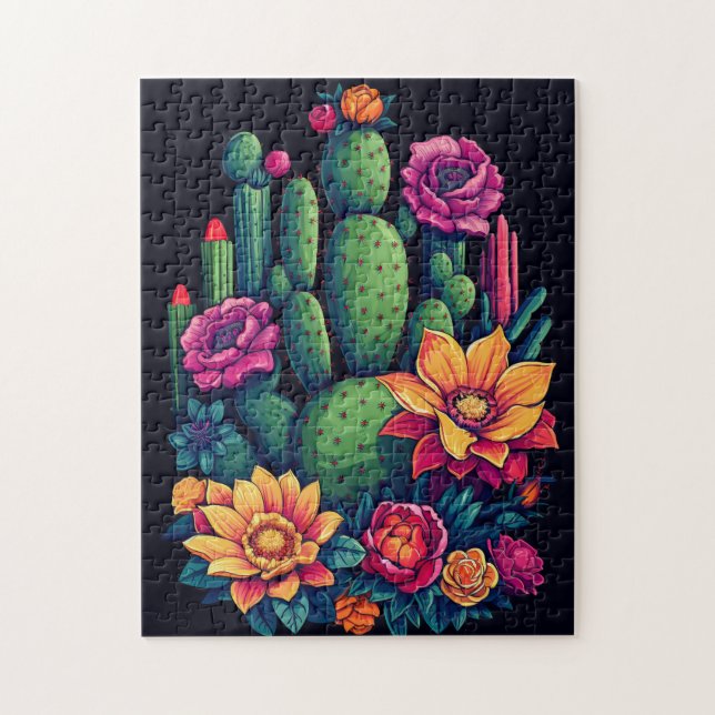 Rompecabezas del Cactus mexicano (Vertical)