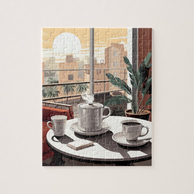 Rompecabezas del café matutino (Vertical)