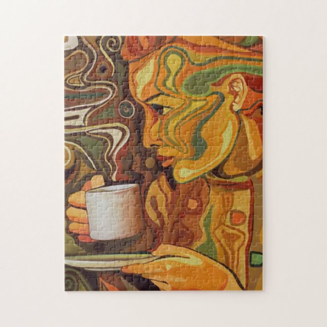 Rompecabezas del café o del té (Vertical)