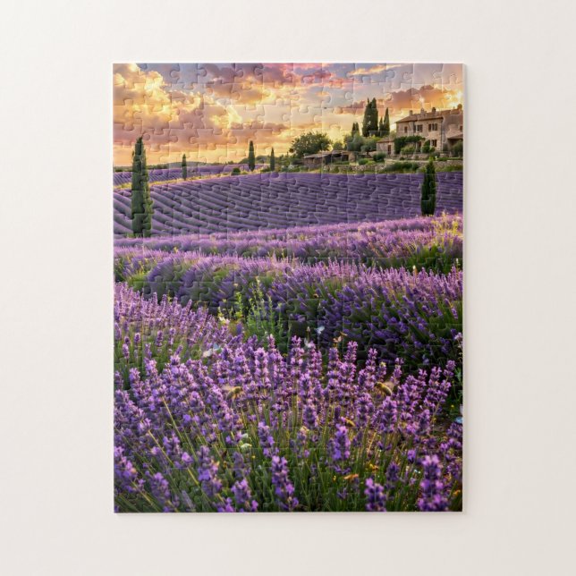 Rompecabezas del Campo de Lavanda (Vertical)
