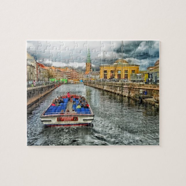 Rompecabezas del canal de Copenhague Dinamarca (Horizontal)