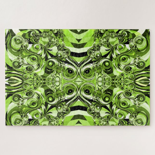 rompecabezas del caos verde (Horizontal)