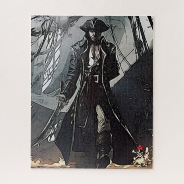 Rompecabezas del Capitán del Pirata Jigsaw (Vertical)