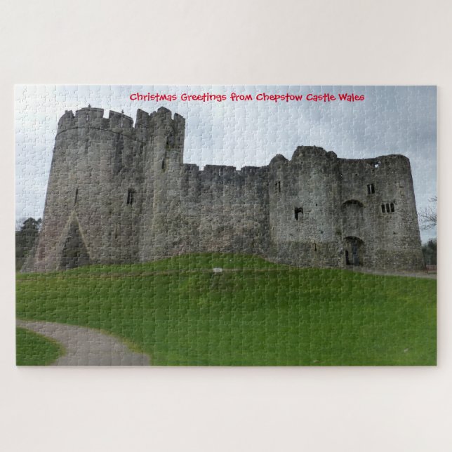 Rompecabezas del Castillo Chepstow Gales (Horizontal)