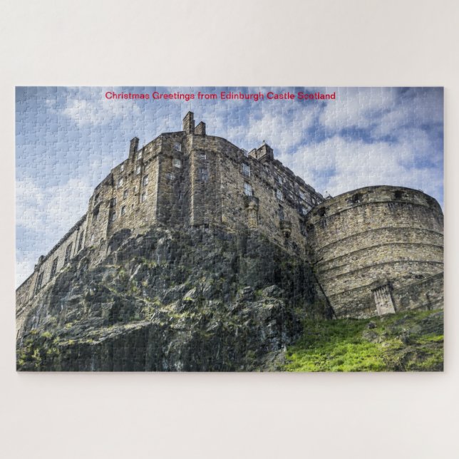 Rompecabezas del Castillo de Edimburgo Escocia (Horizontal)