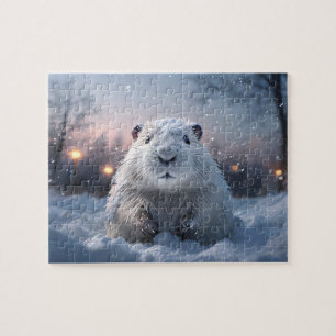 Rompecabezas del castor de nieve