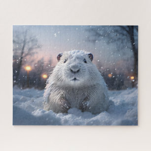 Rompecabezas del castor de nieve