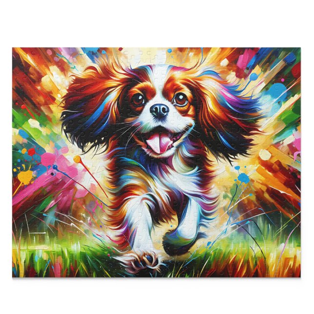 Rompecabezas del Cavalier King Charles Spaniel: Bl (Cavalier King Charles Spaniel Blenheim Dog Jigsaw Puzzle 500 Piece Acrylic Art New)