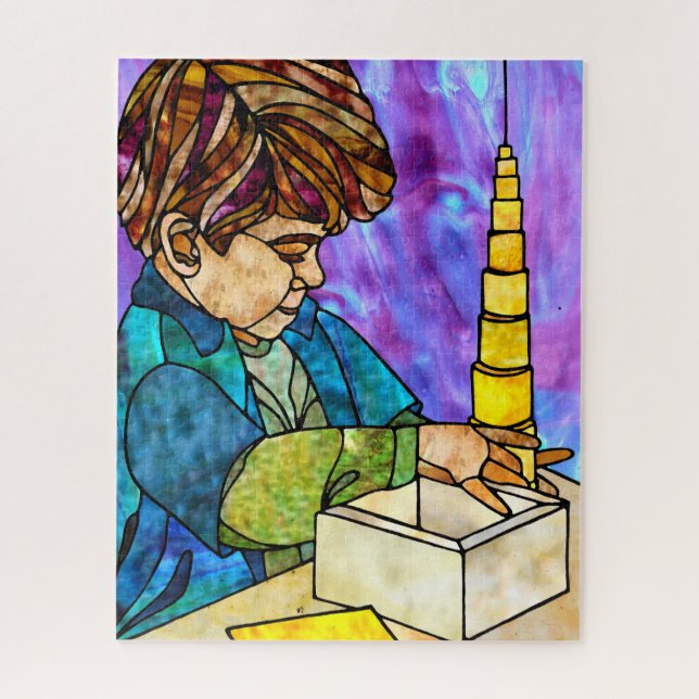 Rompecabezas del cilindro amarillo knobiliario de  (Vertical)