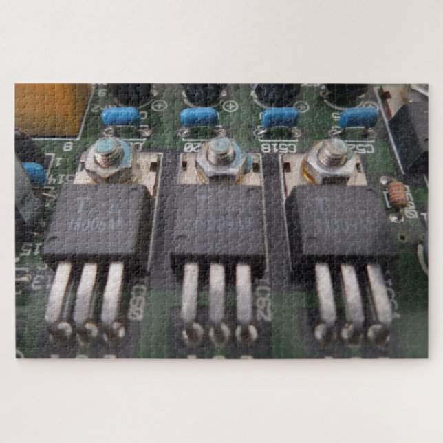 Rompecabezas del circuito del transistor (Horizontal)