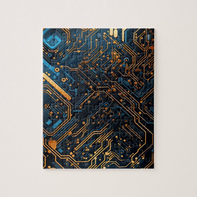 Rompecabezas del circuito electrónico (Vertical)