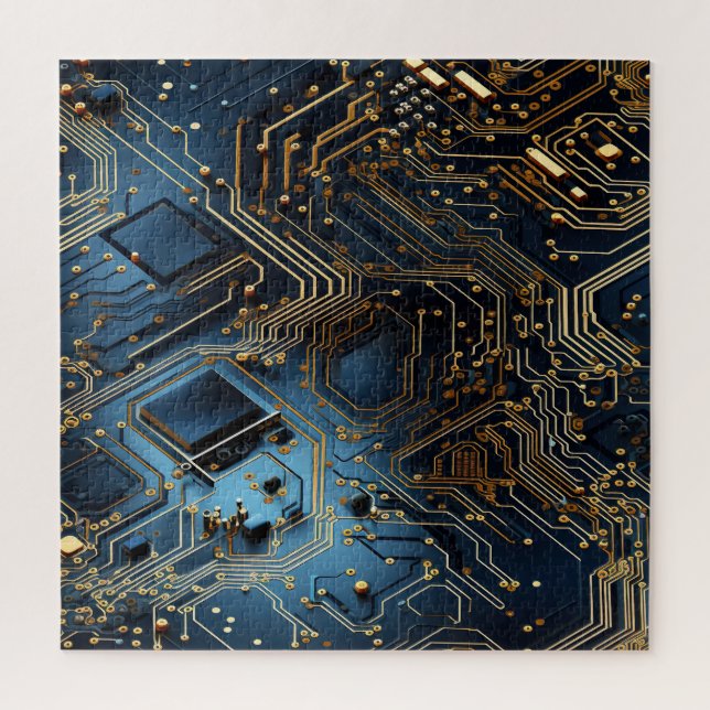 Rompecabezas del circuito electrónico (Vertical)