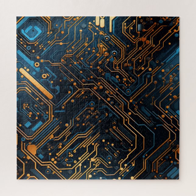 Rompecabezas del circuito electrónico (Vertical)