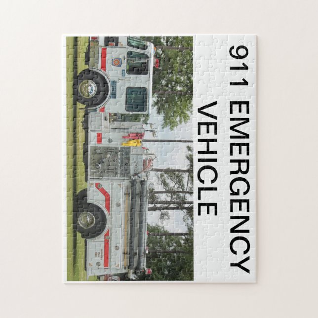 Rompecabezas del coche de bomberos (Vertical)