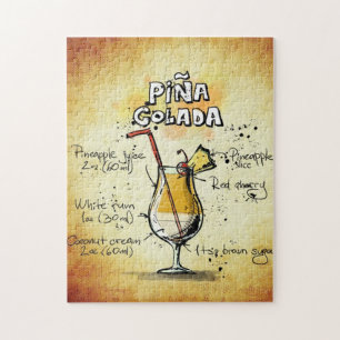 Rompecabezas del cóctel Piña Colada