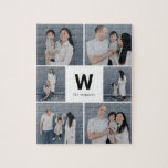 Rompecabezas del Collage de fotos de color editabl<br><div class="desc">¡Los regalos fotográficos hacen los mejores regalos! Fácilmente personalizado con su texto y/o foto(s) para un aspecto personalizado. Diseñado por Berry Berry Sweet. Ver más diseños en www.berryberrysweet.com</div>