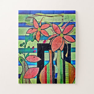 Rompecabezas del "Collage de las flores cortadas"