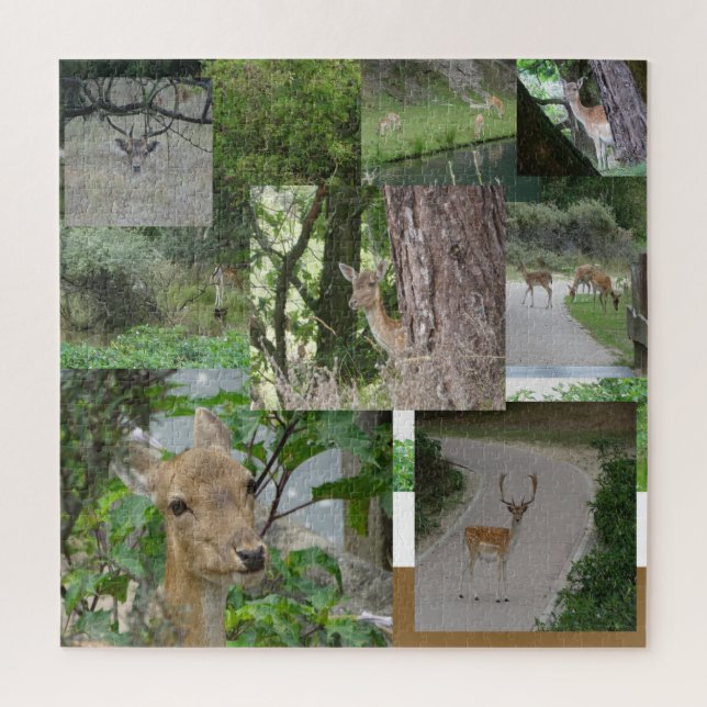 Rompecabezas del Collage: venado Fallow (Vertical)