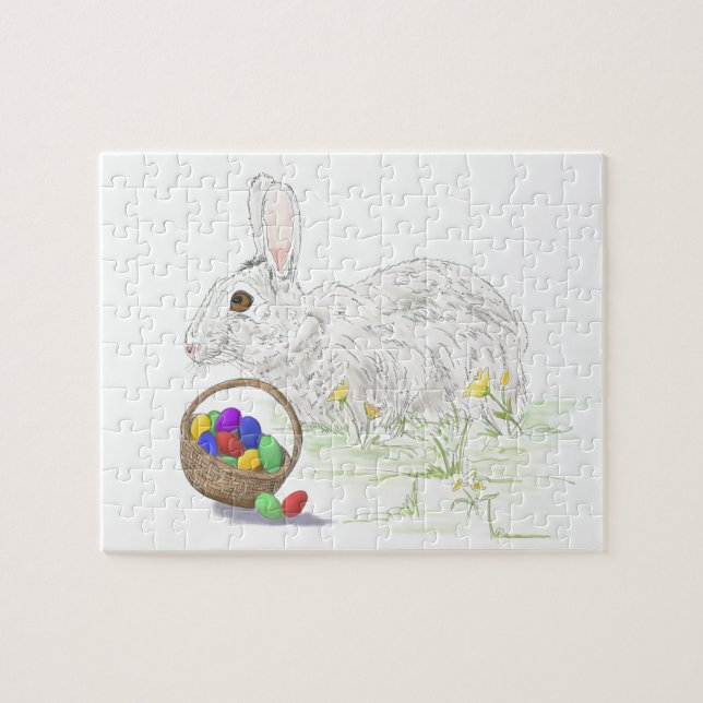 Rompecabezas del conejo de Pascua (Horizontal)