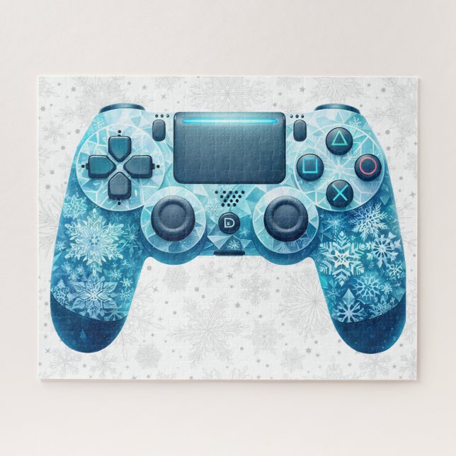 Rompecabezas del controlador de juegos de invierno (Horizontal)