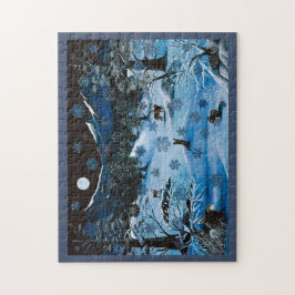 Rompecabezas del copo de nieve de la cascada