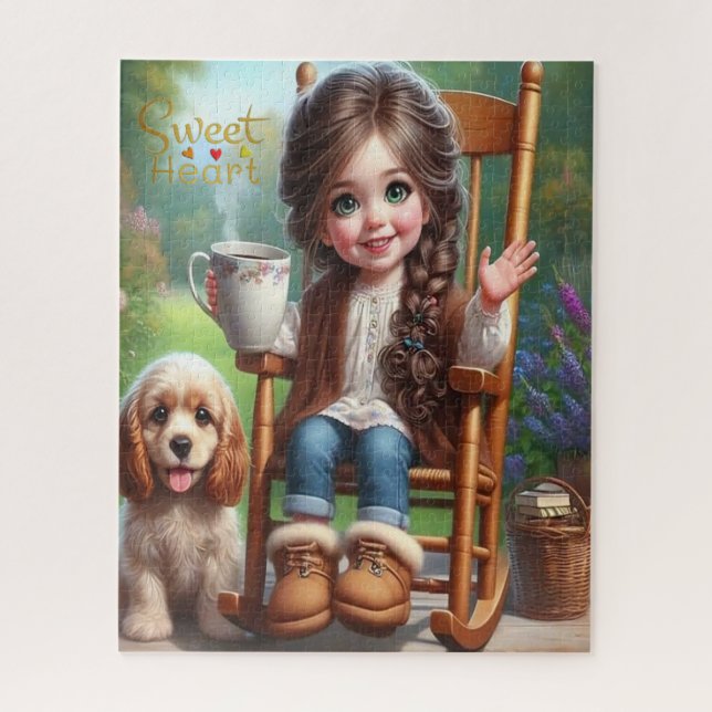 Rompecabezas del corazón dulce (Vertical)