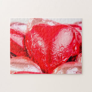 Rompecabezas del corazón rojo