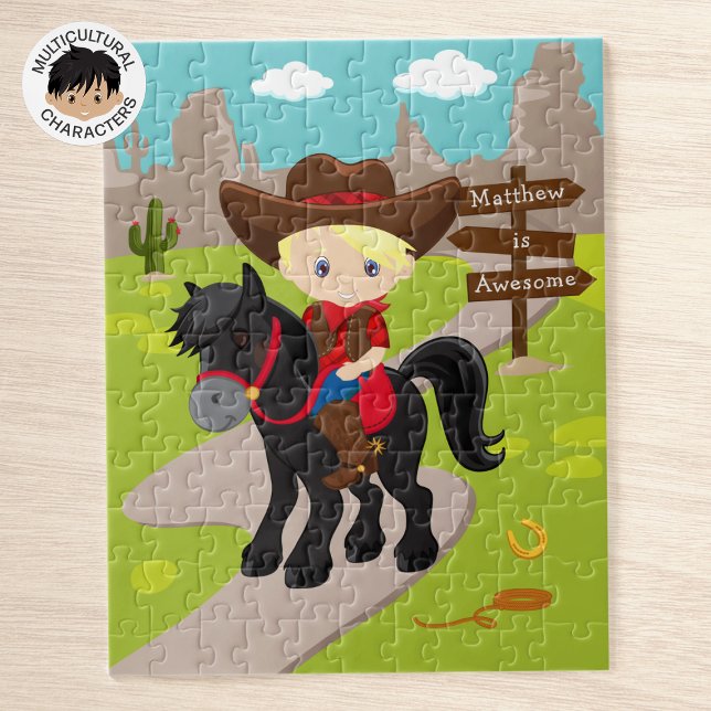 Rompecabezas del Cowboy Joigsaw Personalizado (Subido por el creador)