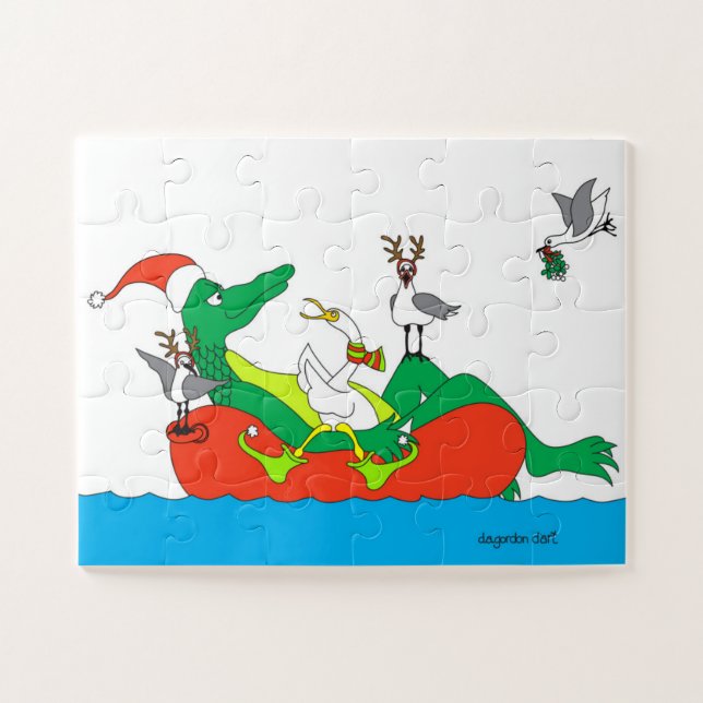 Rompecabezas del cruceros de animales de vacacione (Horizontal)