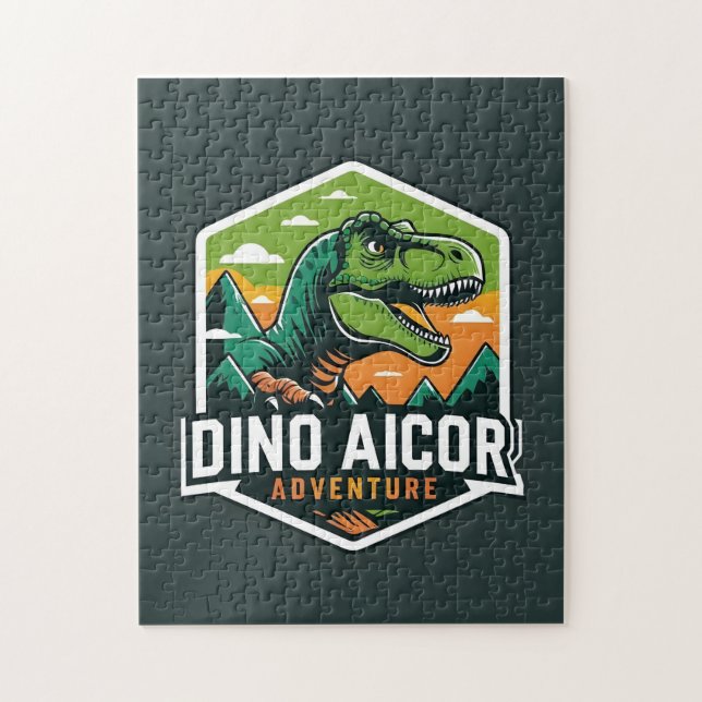 Rompecabezas del Desafío de Aventura Dino (Vertical)