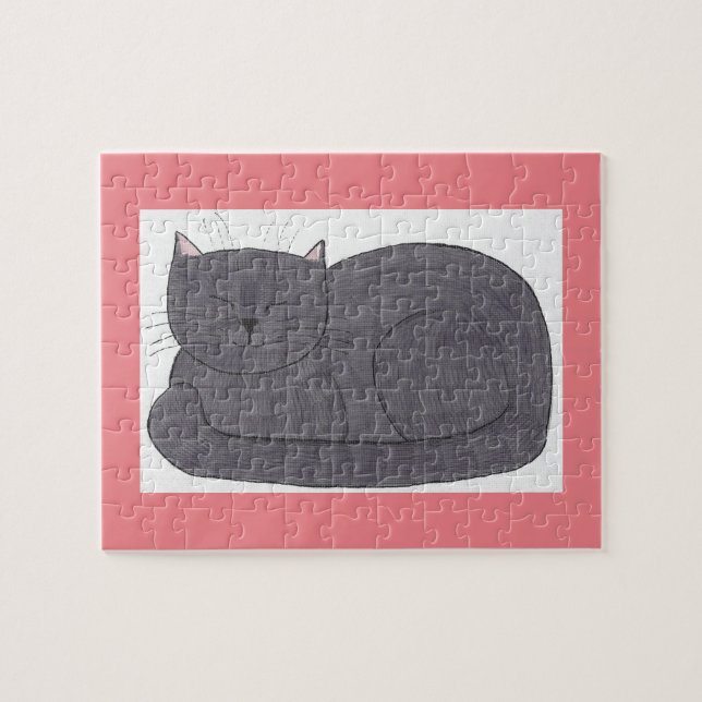 Rompecabezas del Desafío del Gato de Muffin capric (Horizontal)
