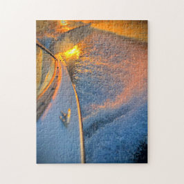 Rompecabezas del despertar del barco de la puesta 