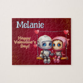Rompecabezas del Día de San Valentín del Robot con
