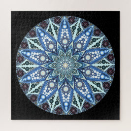 Rompecabezas del diamante azul Mandala