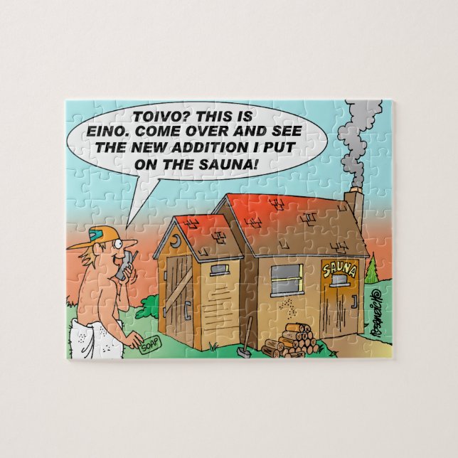 Rompecabezas del dibujo animado de Toivo y de Eino (Horizontal)