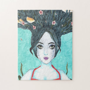 Rompecabezas del dibujo cópico de Koi