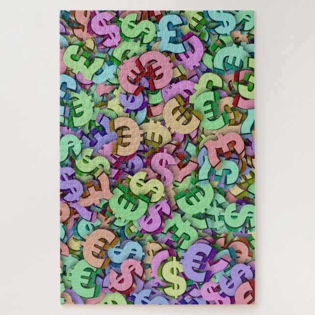 rompecabezas del dinero mundial (Vertical)