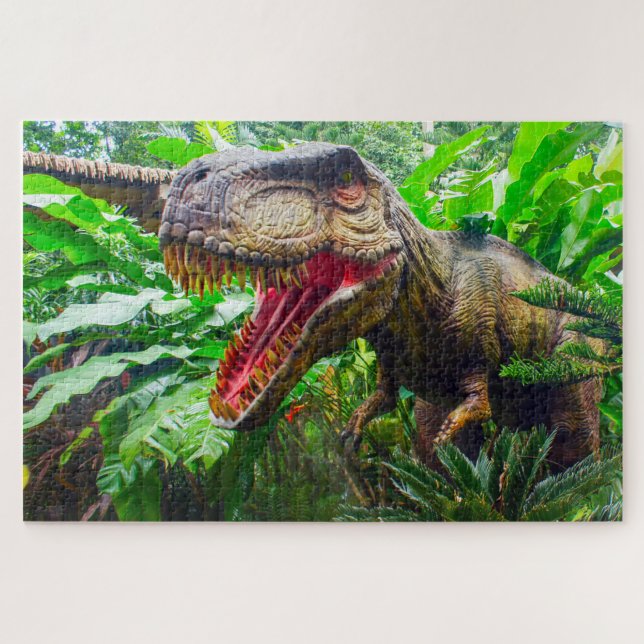 Rompecabezas del dinosaurio del zoológico de Singa (Horizontal)