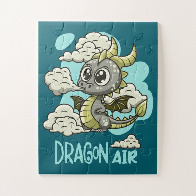 Rompecabezas del dragón de aire infantil (Vertical)