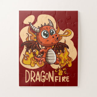 Rompecabezas del dragón de fuego infantil