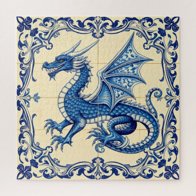 rompecabezas del dragón del cielo zafiro (Vertical)