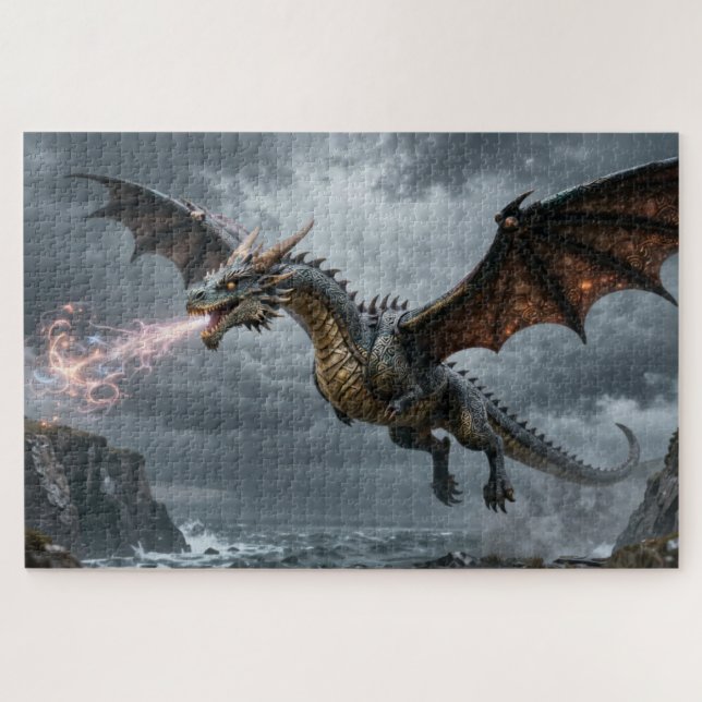 Rompecabezas del dragón del espíritu celta (Horizontal)