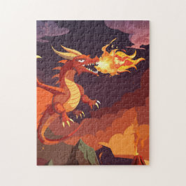 rompecabezas del dragón naranja