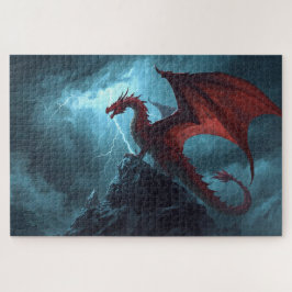 Rompecabezas del Dragón Rojo en el Acantilado