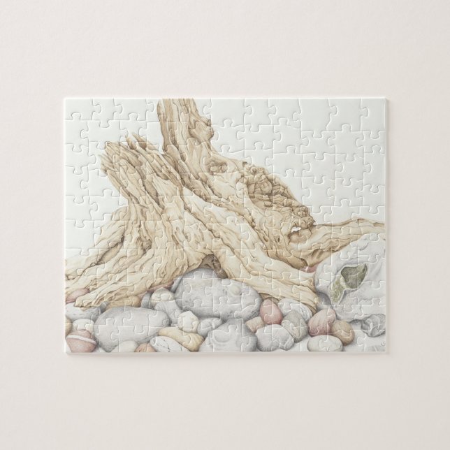 Rompecabezas del Driftwood y de la baldosa (Horizontal)