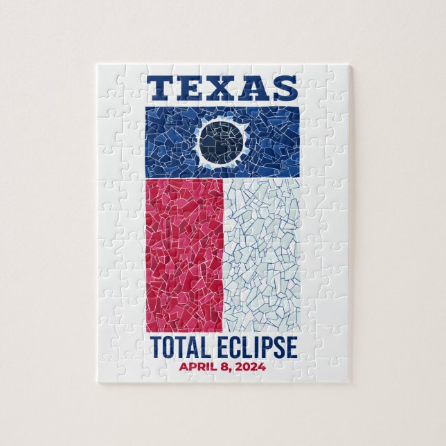Rompecabezas del eclipse total de Texas (Vertical)