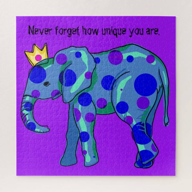 Rompecabezas del elefante único (Vertical)