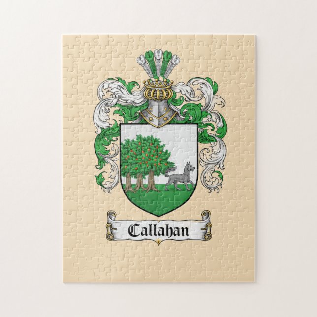 Rompecabezas del Escudo de Armas de Callahan (Vertical)