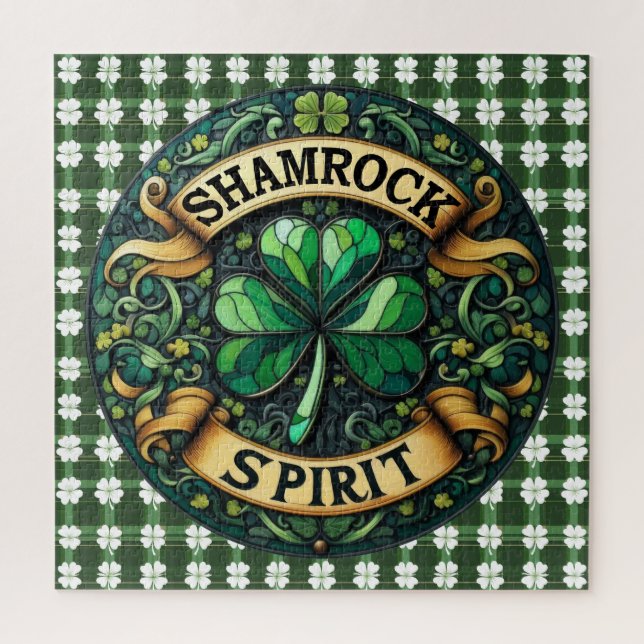 Rompecabezas del espíritu de Shamrock (Vertical)