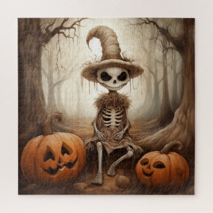 Rompecabezas del esqueleto de Halloween